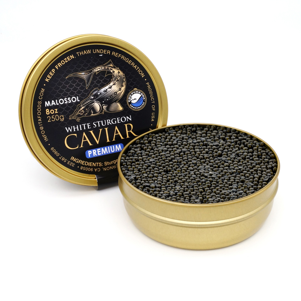 Puresea - WhiteSturgeon Caviar Premium -Lid Open2