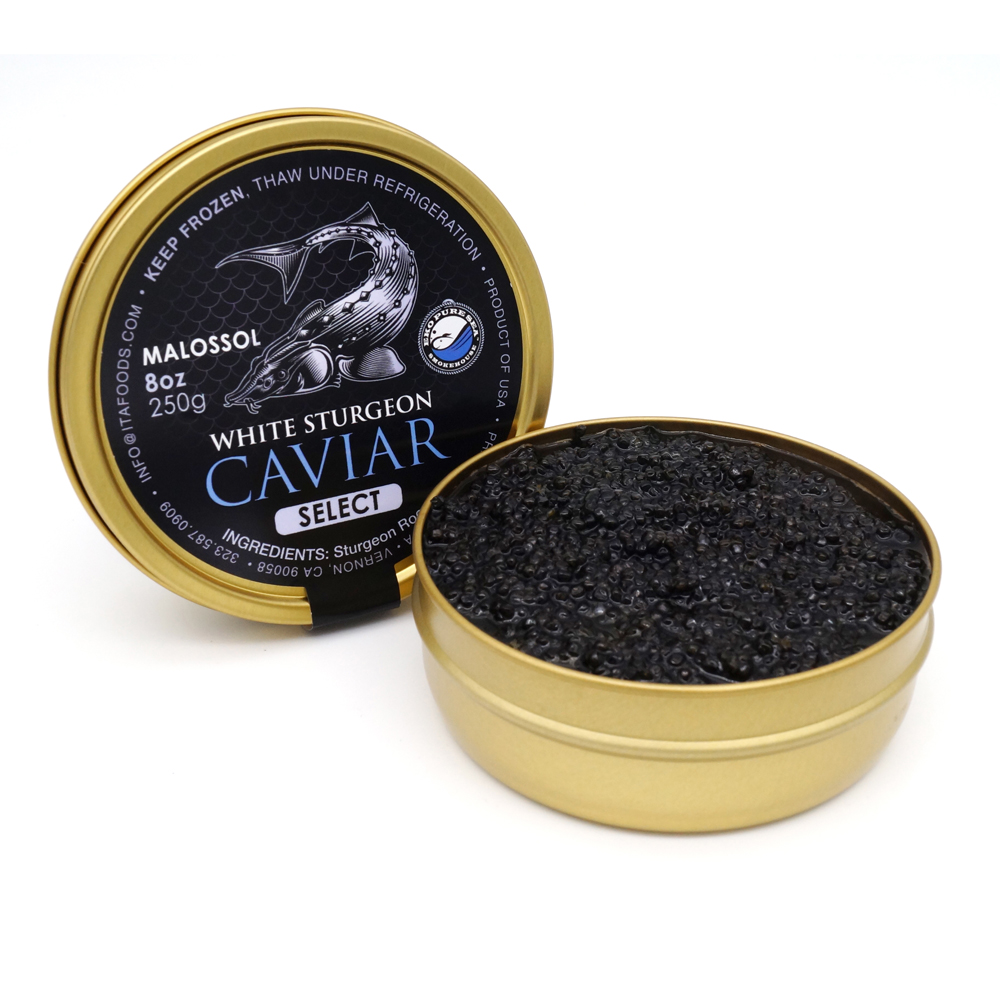 Puresea - WhiteSturgeon Caviar Select -Lid Open